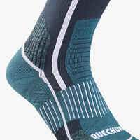 Warm Hiking Socks - SH500 MOUNTAIN MID - 2 Pairs