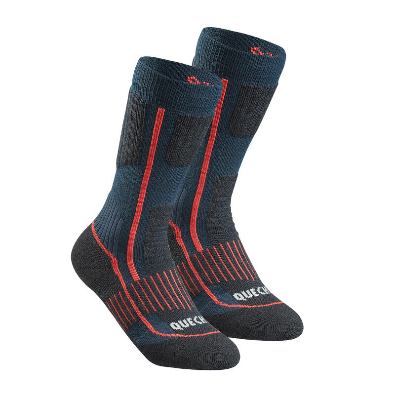 Chaussettes chaudes de randonnée - SH500 MOUNTAIN MID - enfant X2 paires