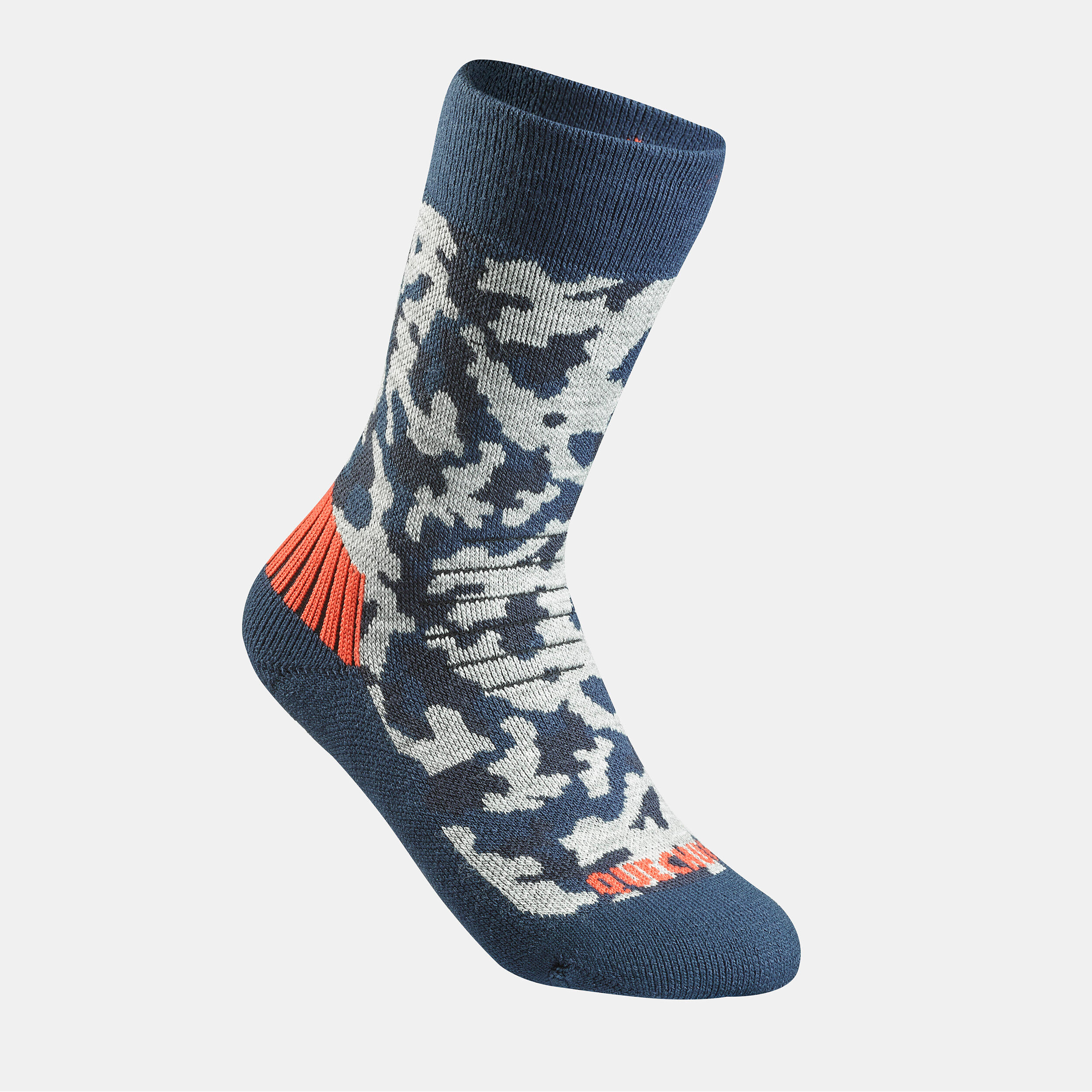 Kids’ Warm Hiking Socks SH100 Mid 2 Pairs 4/7