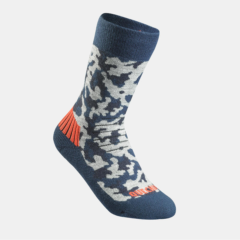 Çocuk Outdoor Uzun Kışlık / Termal Çorap - Kamuflaj Desenli - 2 Çift - SH100 Mid
