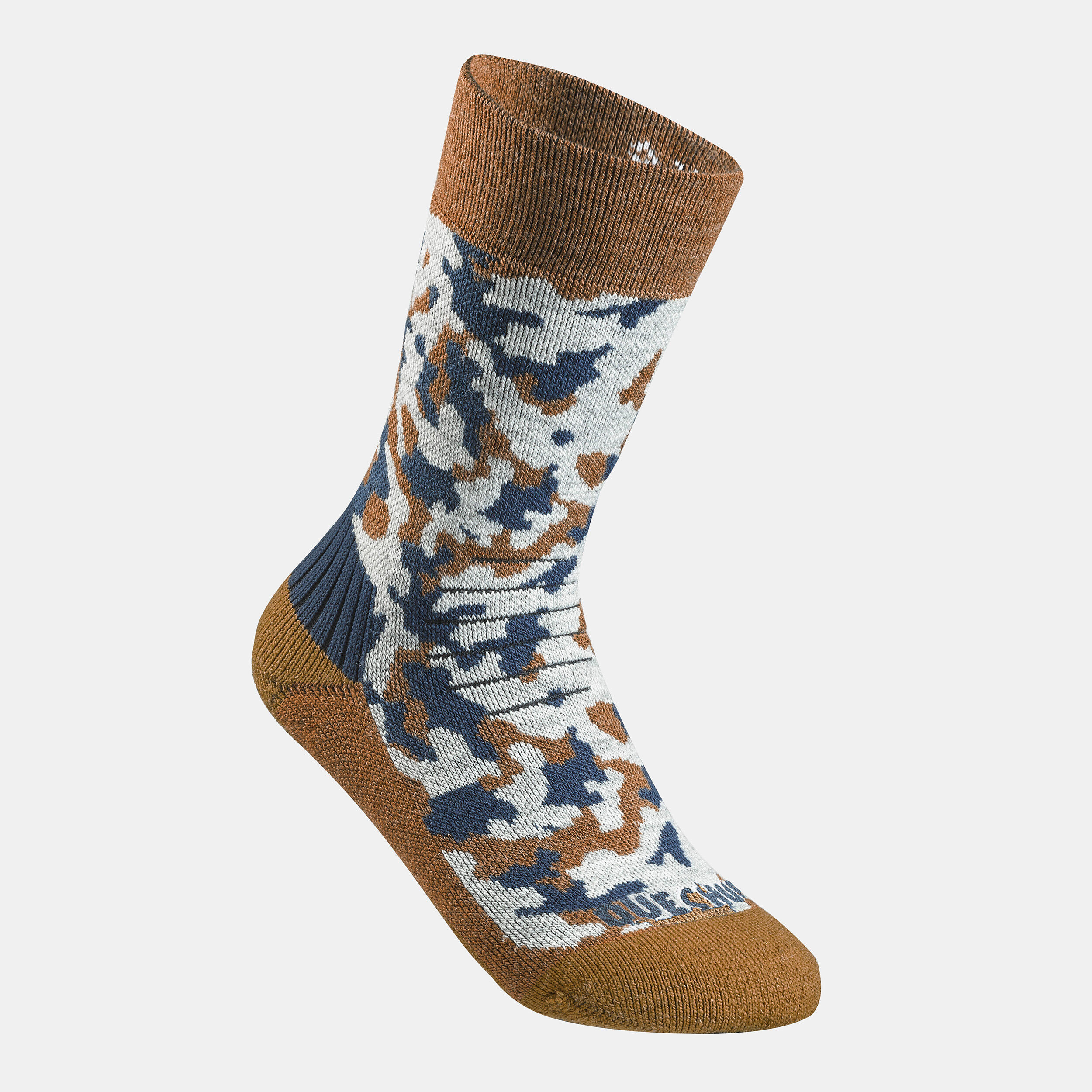 Kids’ Warm Hiking Socks SH100 Mid 2 Pairs 5/7