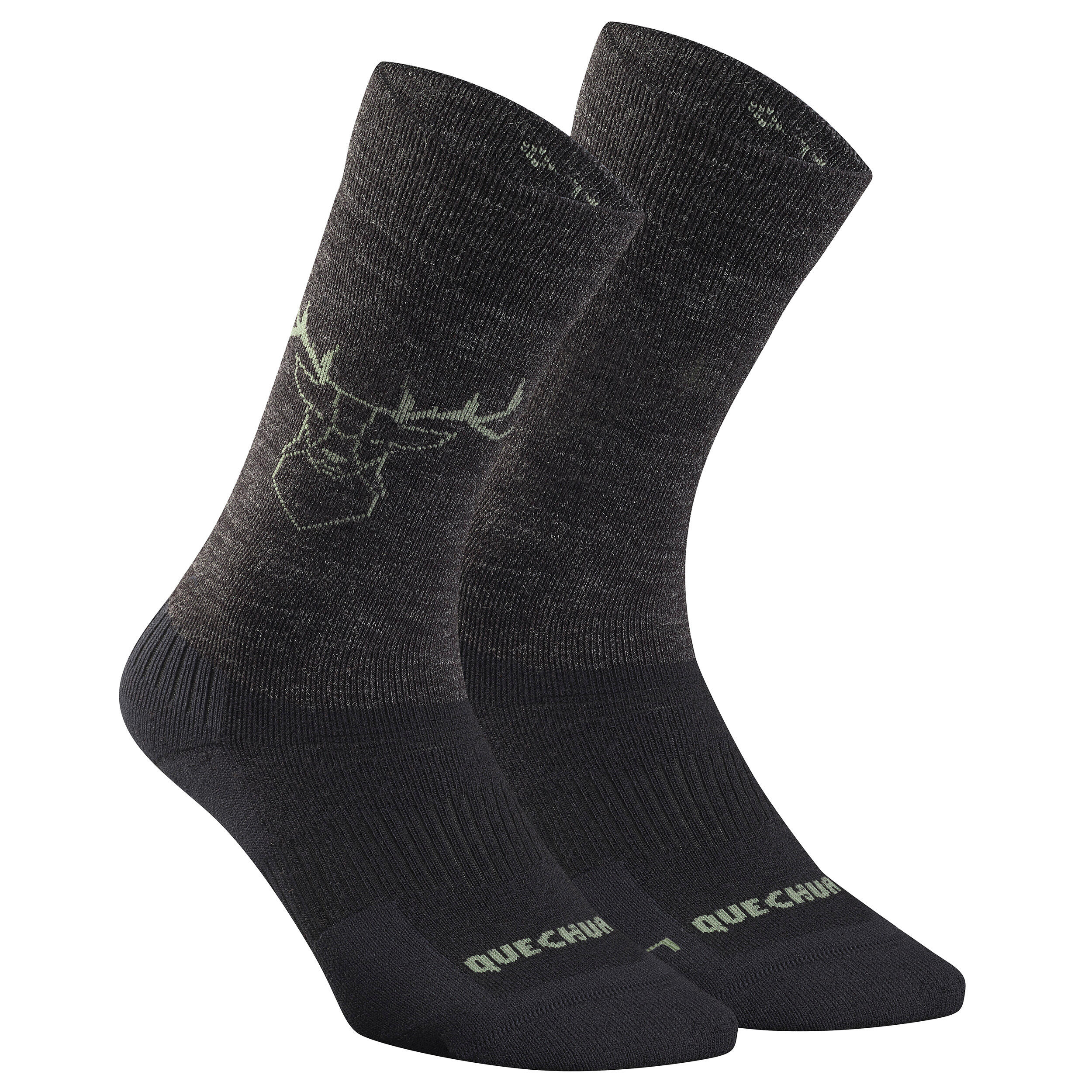 Warm  Hiking Socks - SH500 ULTRA-WARM MID - 2 Pairs 2/7