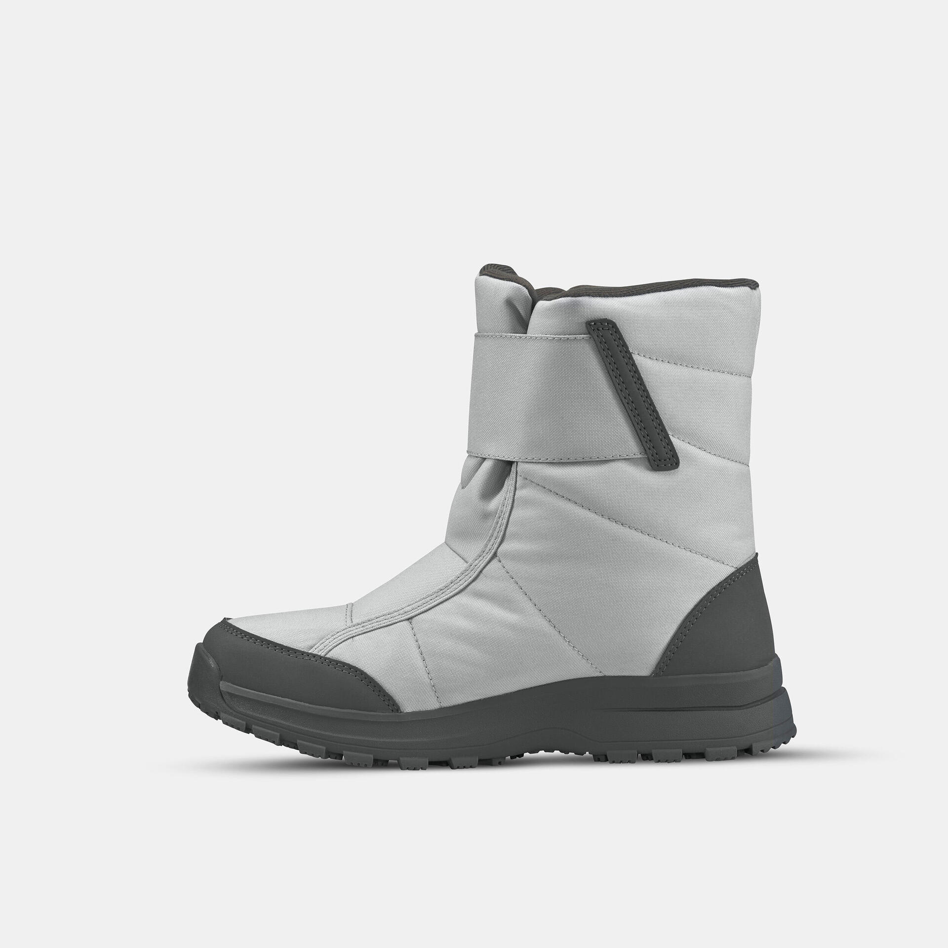 Women's warm waterproof snow hiking boots SH100 Velcro