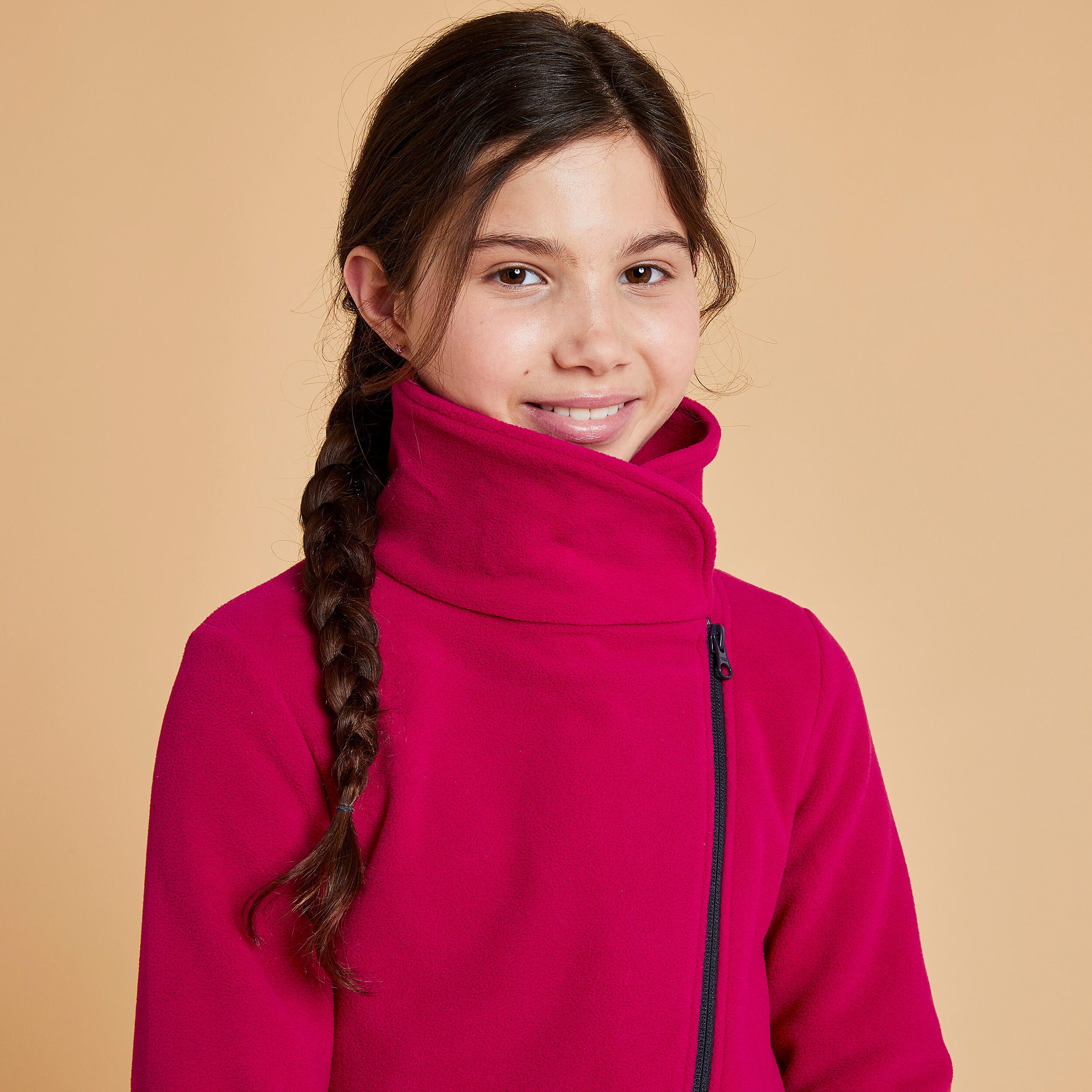 Children's riding fleece - 100 cardinal pink