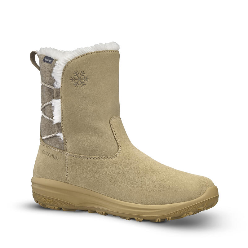 QUECHUA Kadın Outdoor Kar Botu - Deri - SH100 X-Warm