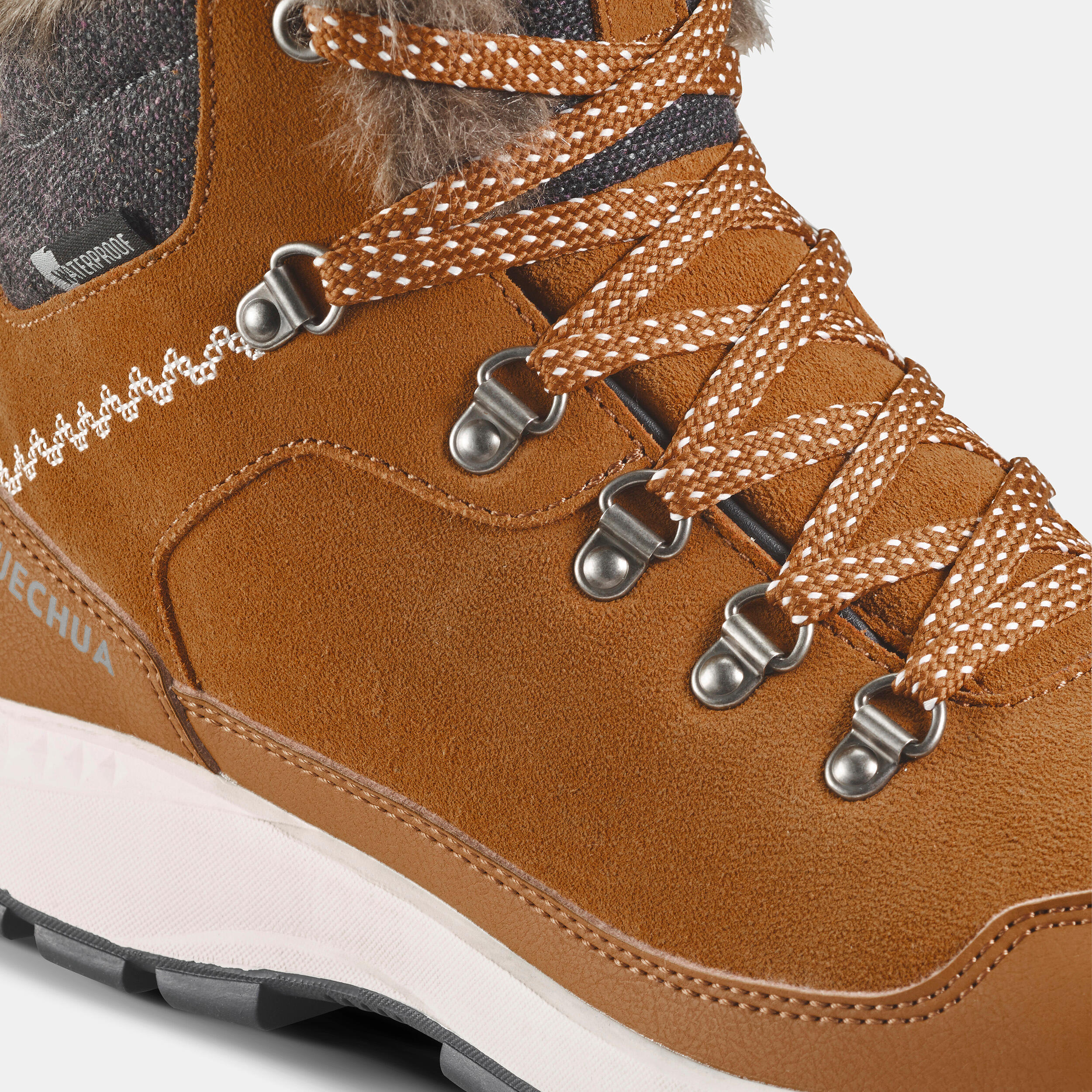 Buty turystyczne damskie, Quechua SH500 X-Warm mid, wodoodoporne 5/7