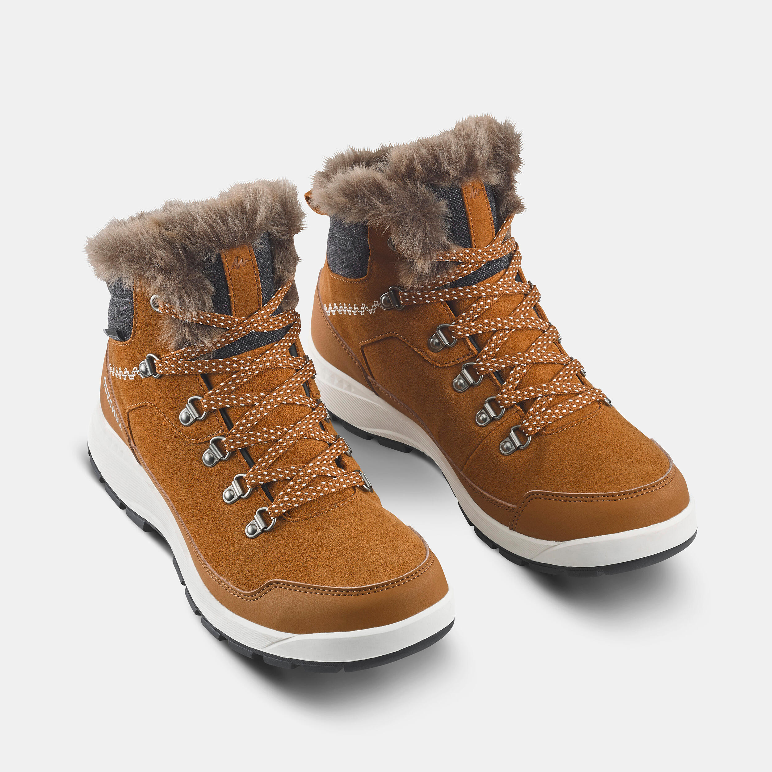 Buty turystyczne damskie, Quechua SH500 X-Warm mid, wodoodoporne 2/7