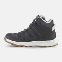 Women’s warm waterproof snow hiking boots NH500 Mid - Black