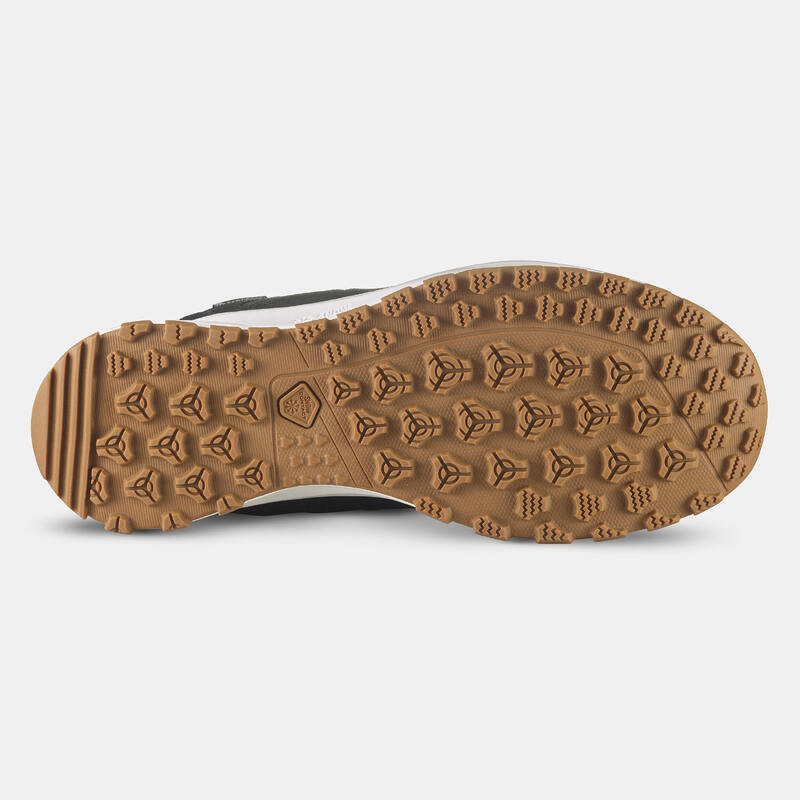 Botas de caminhada na neve quentes e impermeáveis mulher, NH500 Mid preto