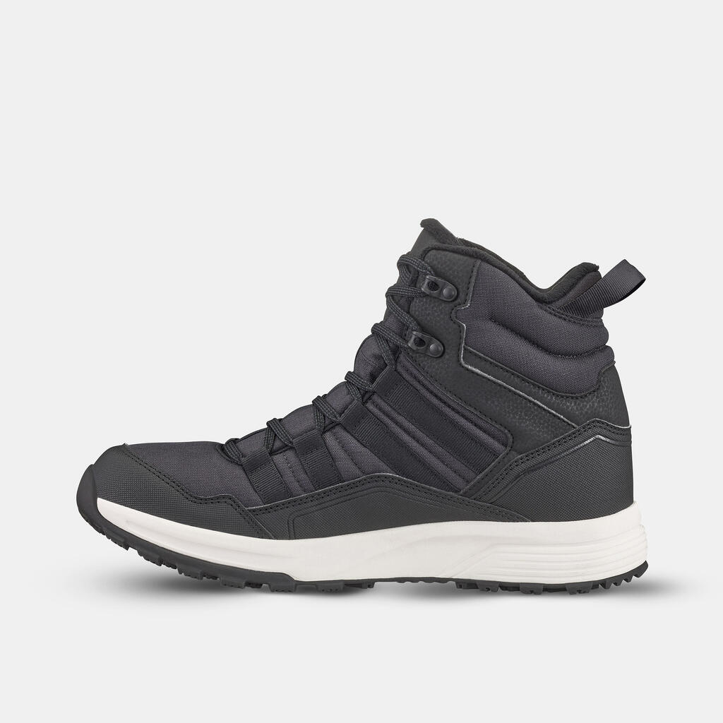 Chaussures de randonnée chaudes et imperméables homme, NH500 Mid noir