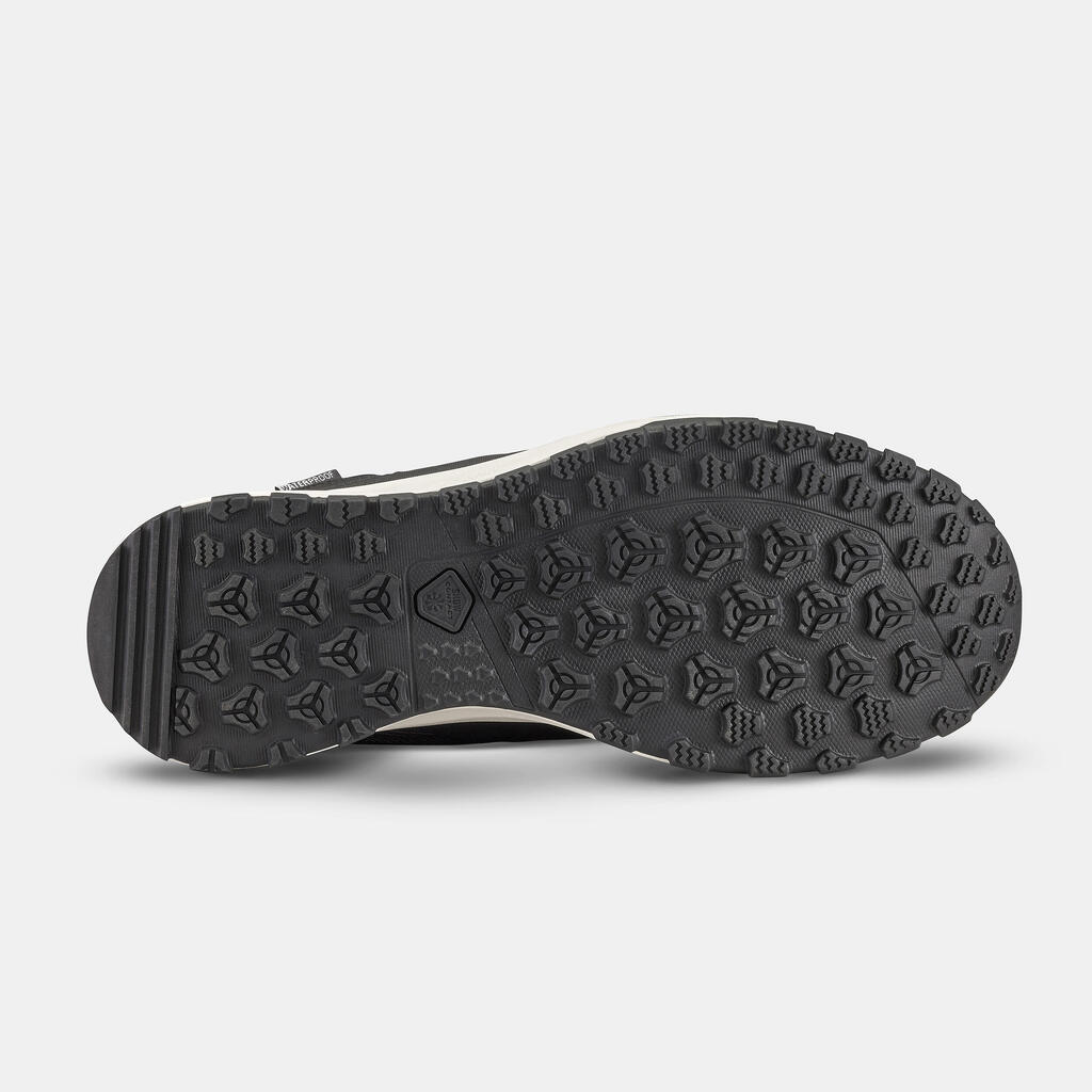 Chaussures de randonnée chaudes et imperméables homme, NH500 Mid noir