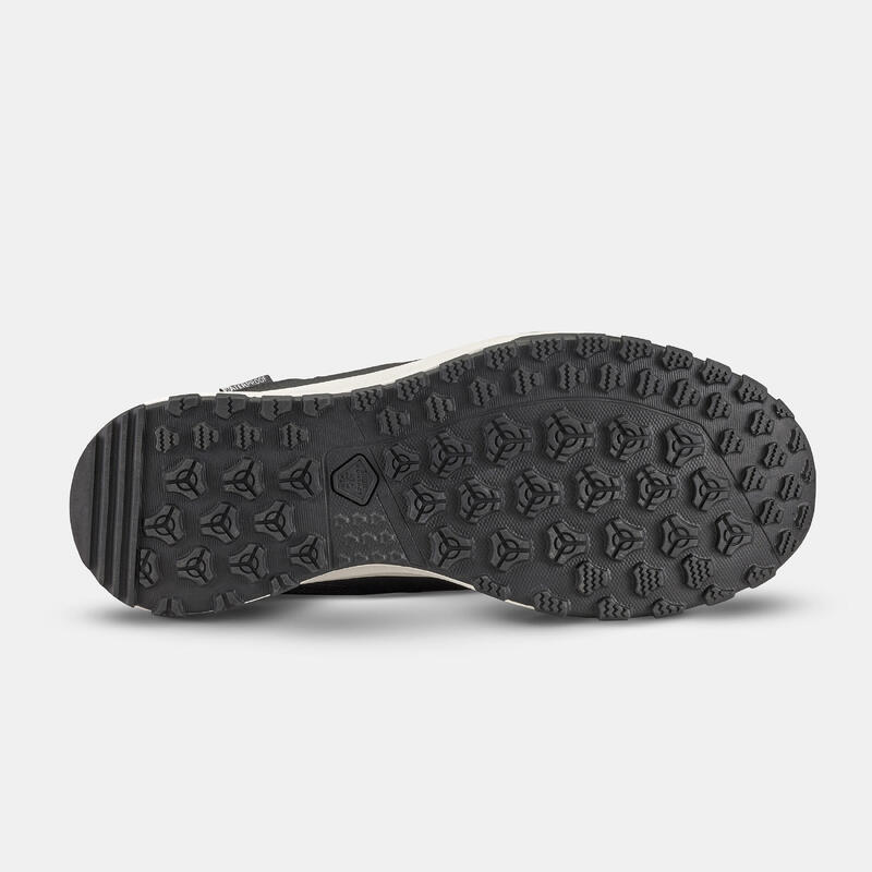 Botas de caminhada quentes e impermeáveis homem, NH500 Mid preto