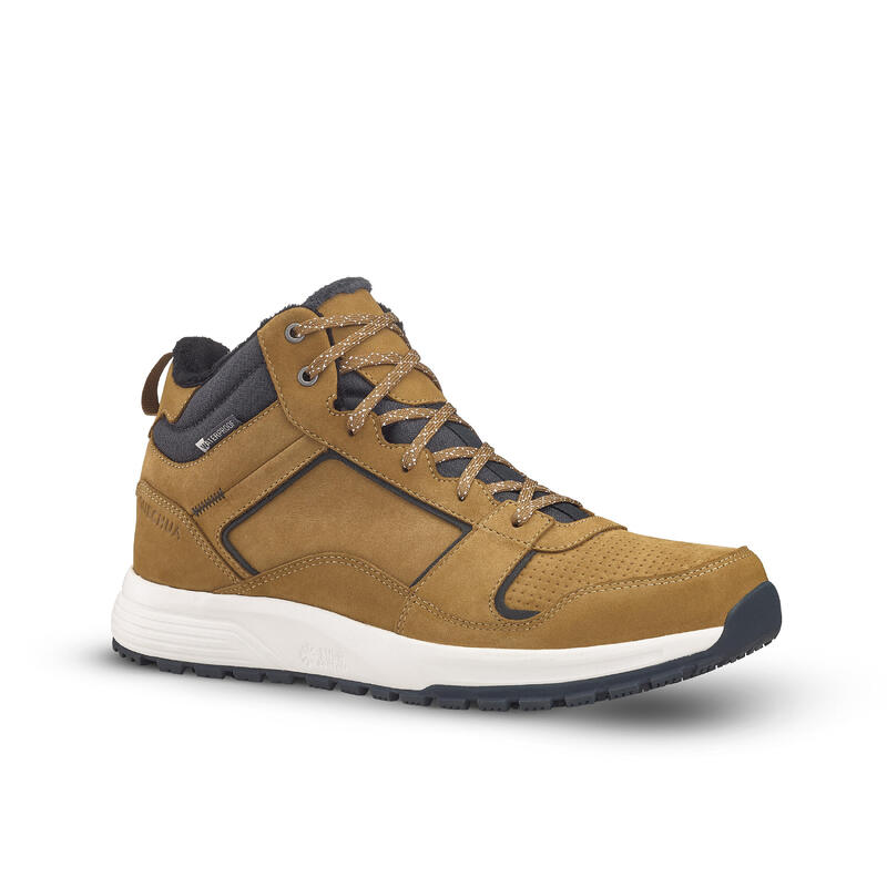 Scarpe trekking uomo SH100 X-WARM MID CUOIO 