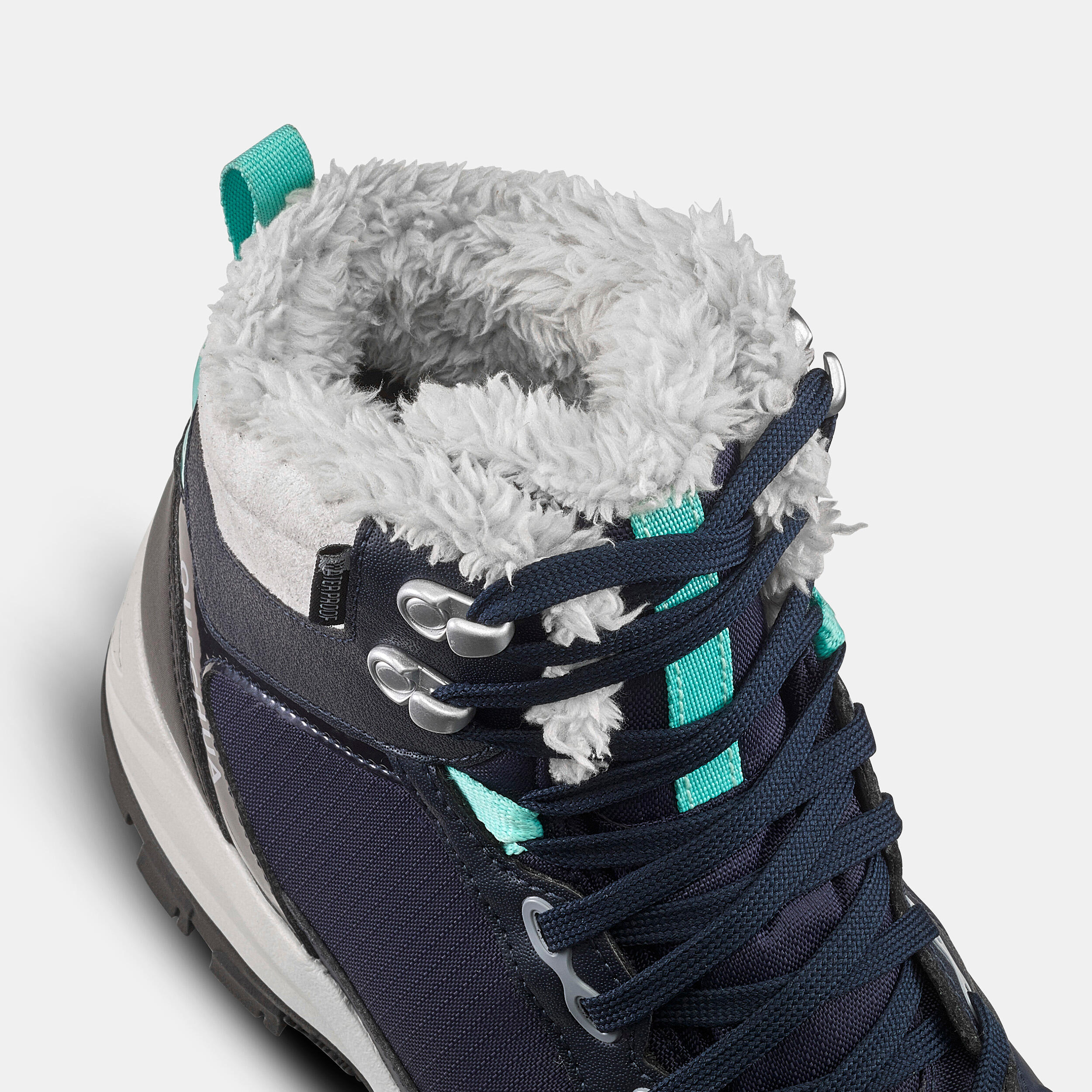 Chaussures chaudes et impermeables de randonnee SH500 mountain MID Femme QUECHUA Decathlon