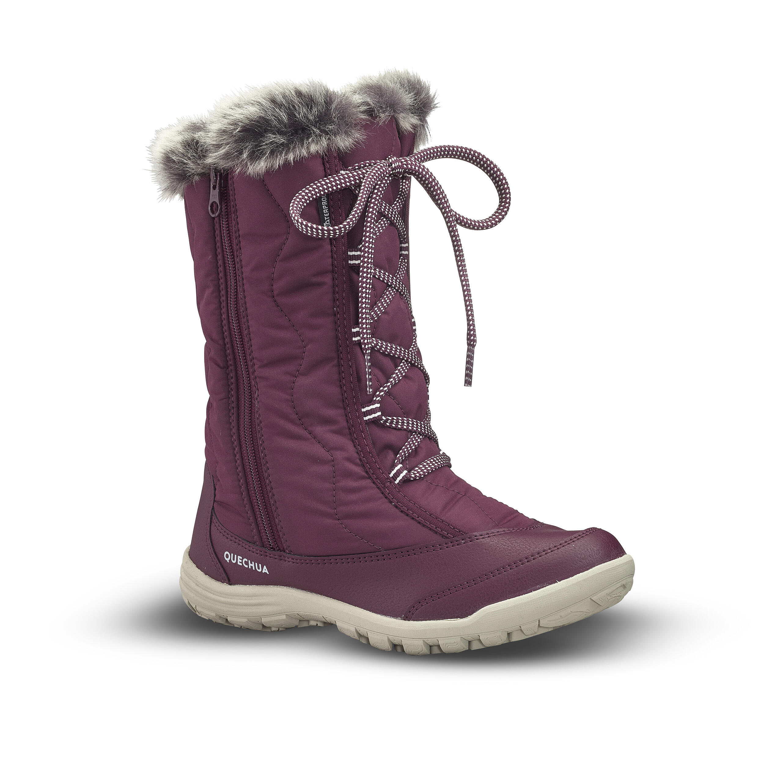 bottes de neige chaudes imperméables de randonnee - sh500 zip - fille 30-38 - quechua