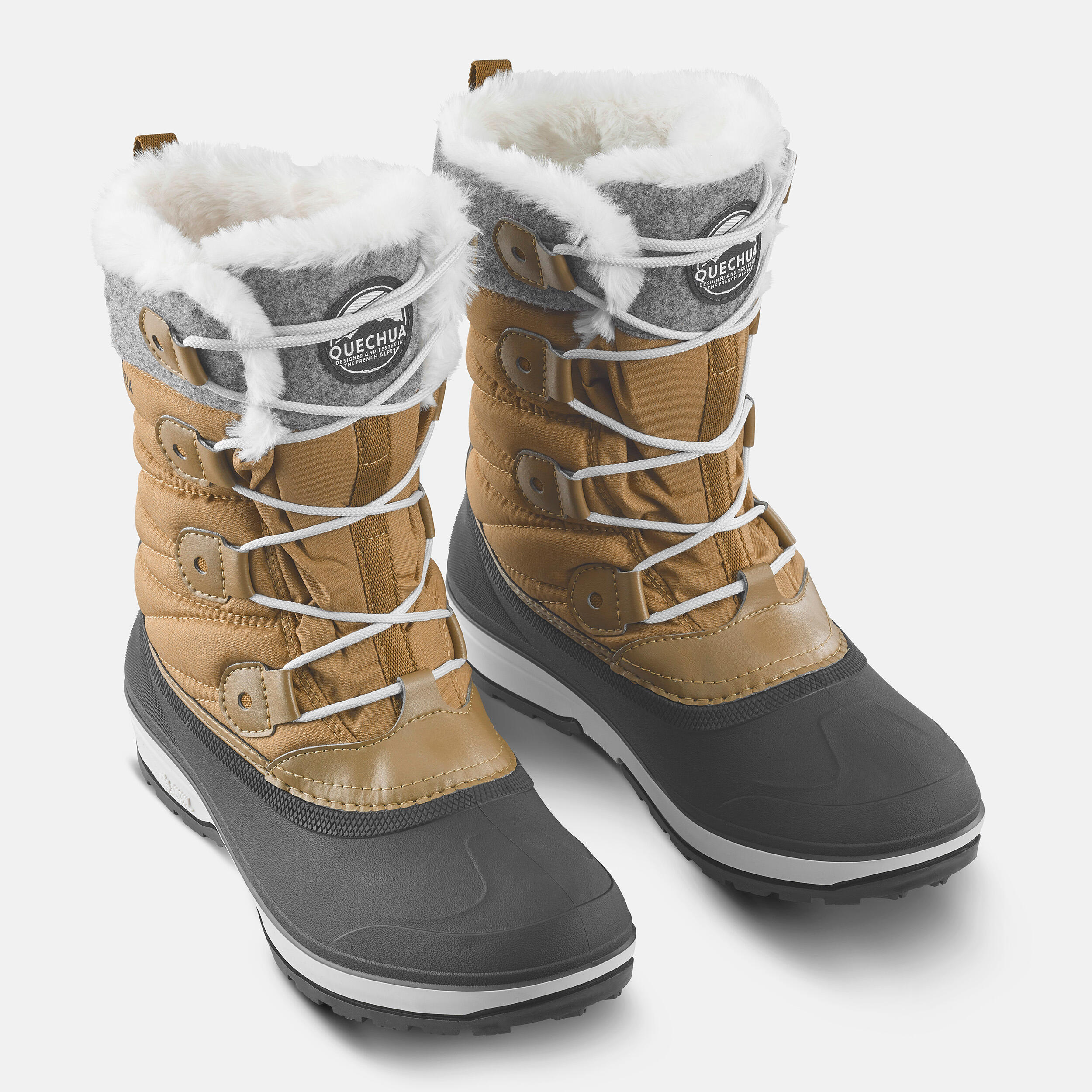 Women's waterproof warm snow boots - SH500 high boot  4/8
