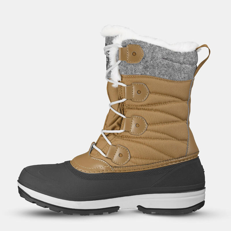 Botas de nieve y apreski impermeables con cordones Mujer Quechua SH500