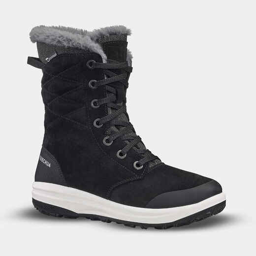 
      Winterschuhe Winterwandern SH500 U-Warm Leder wasserdicht Damen 
  