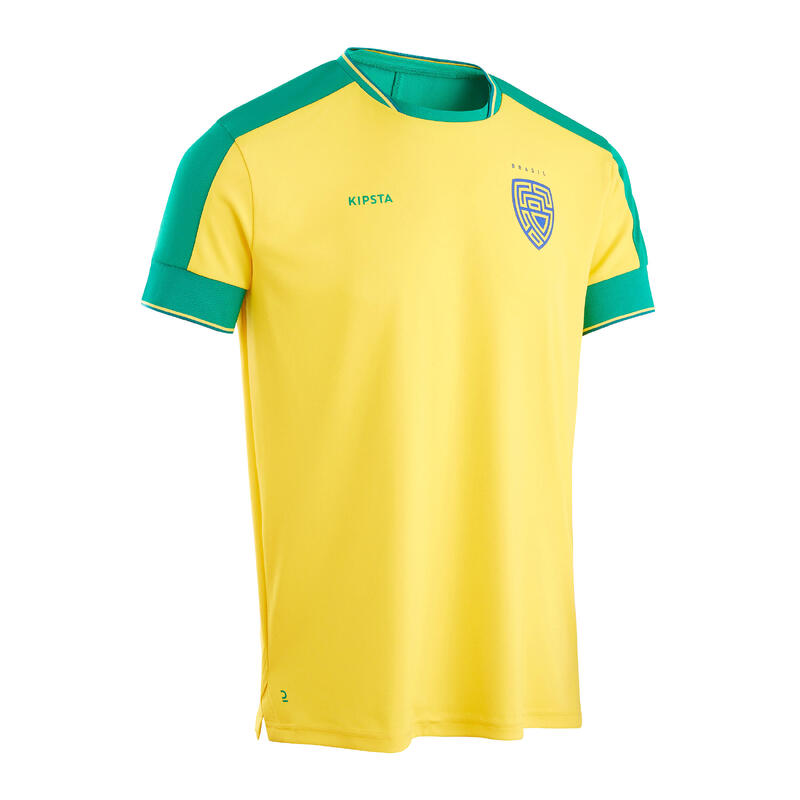 Maglia calcio adulto FF 500 BRASILE 2022 KIPSTA