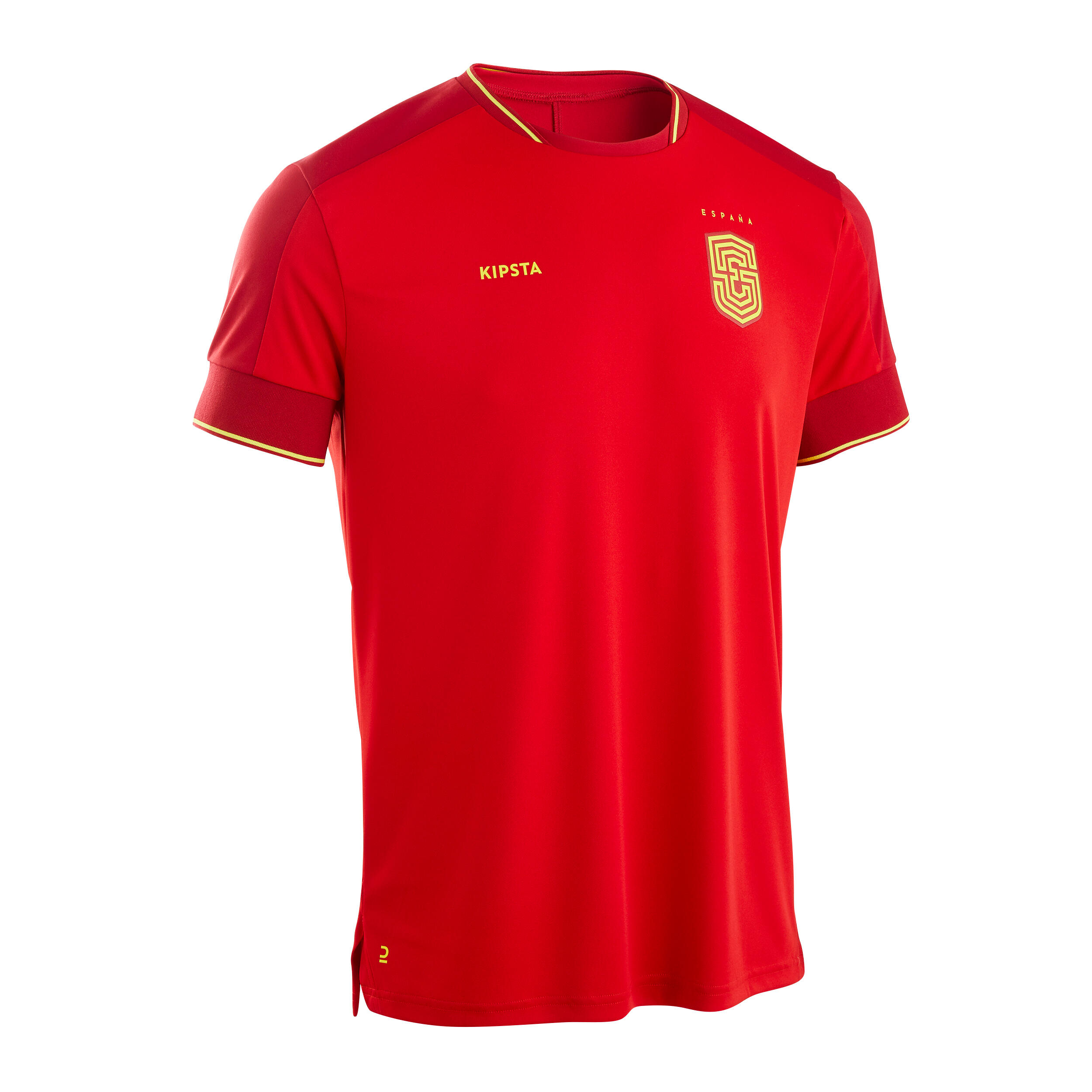 Tricou Fotbal Ff500 Replica Spania 2024 Rosu Adulti