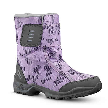 Vaikiški šilti neperšlampami sniego žygių batai „SH100 X-Warm“, 23,5–38,5 dydžio, mėlyni ir rožiniai