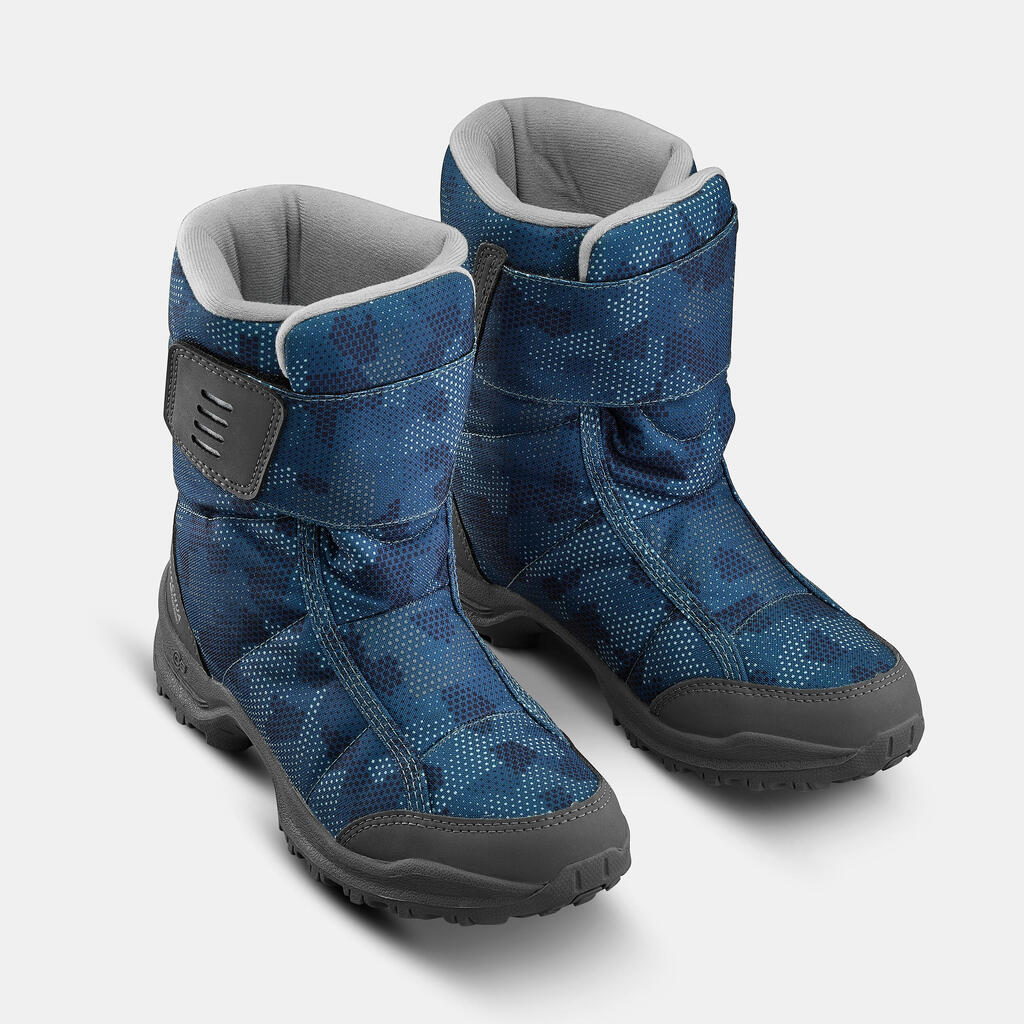 Schneestiefel Kinder bis -10 °C wasserdicht Gr. 24–38 - SH100 X-Warm blau