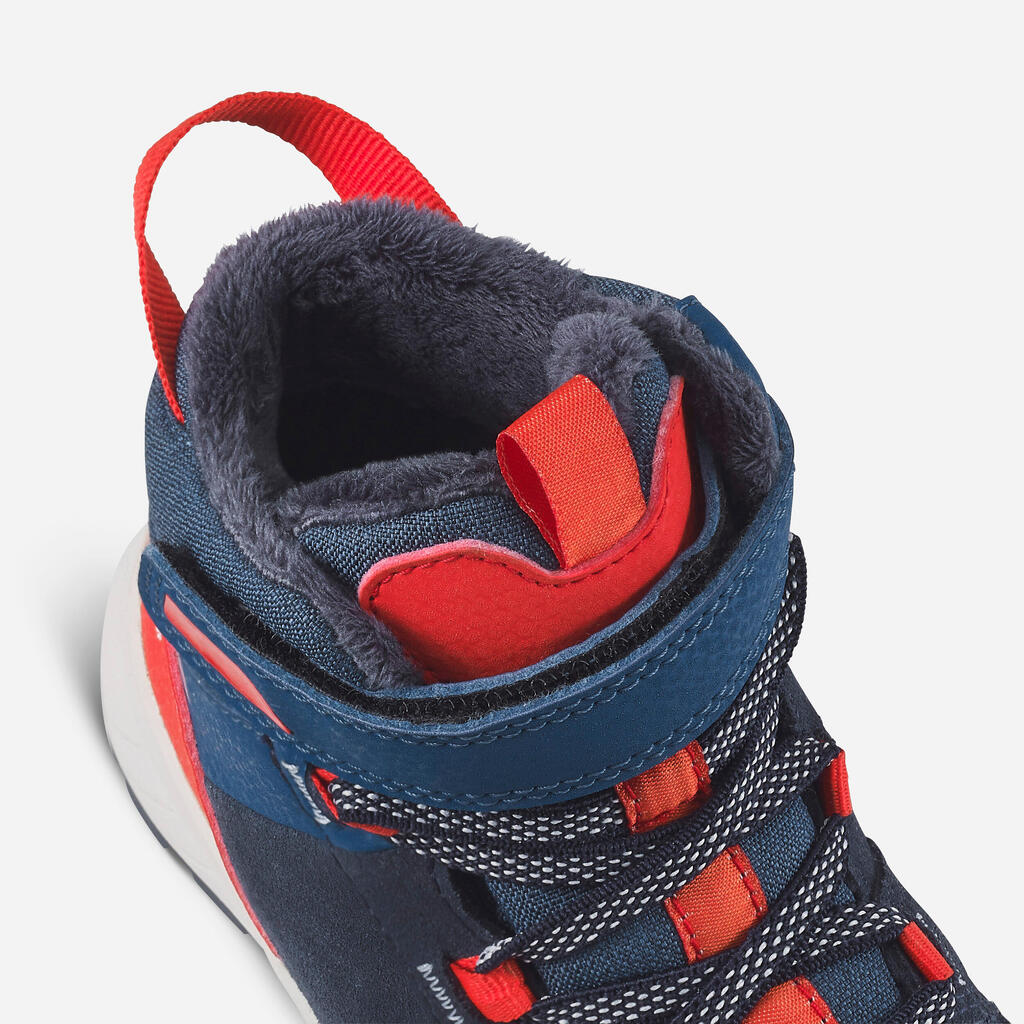 Vaikiški šilti neperšlampami odiniai žygių batai „SH500 Velcro“