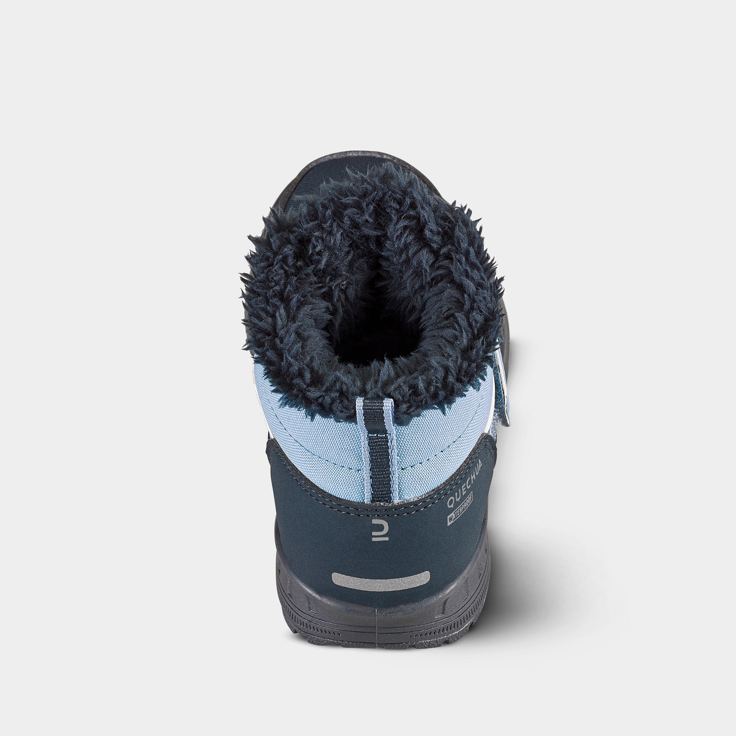 Winterschuhe Kinder Gr. 24–34 Klett warm wasserdicht - SH100 hellblau 7/9