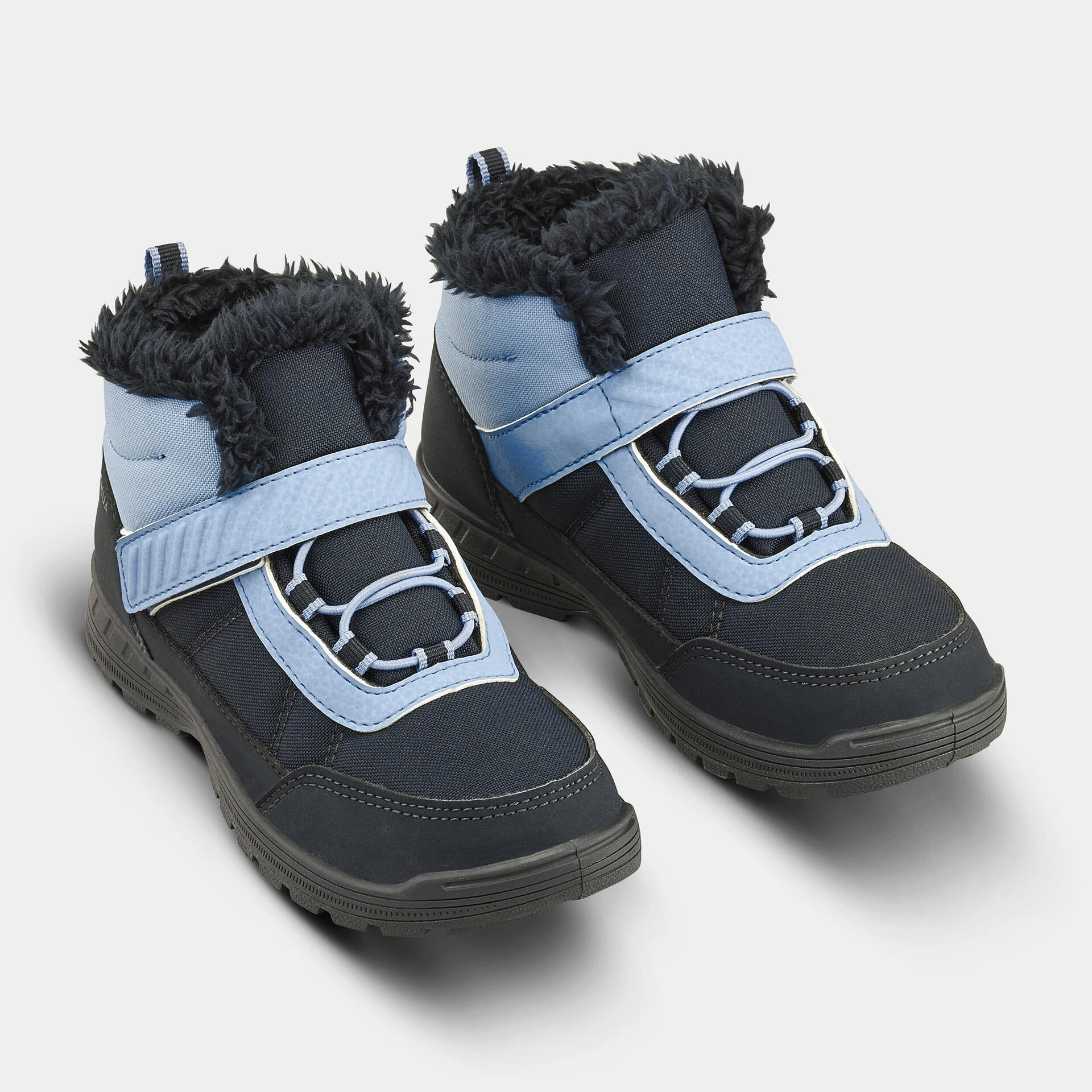 Kids Snow Hiking Winter Boots 100 Blue