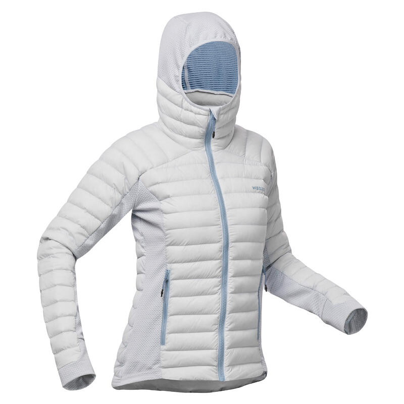 Veste ski femme doublure polaire imperméable (Couleur: Blanc, Taille: XS)