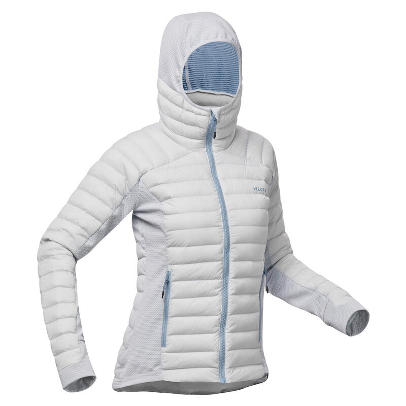 Sous-veste doudoune de ski chaude et respirante femme, FR 900 bleu