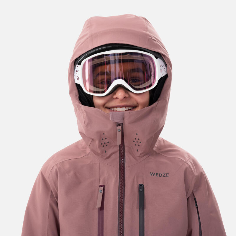 Conjunto de esquí para mujer, chaqueta de esquí a prueba de viento y  impermeable y peto de nieve, ropa de exterior para mujer