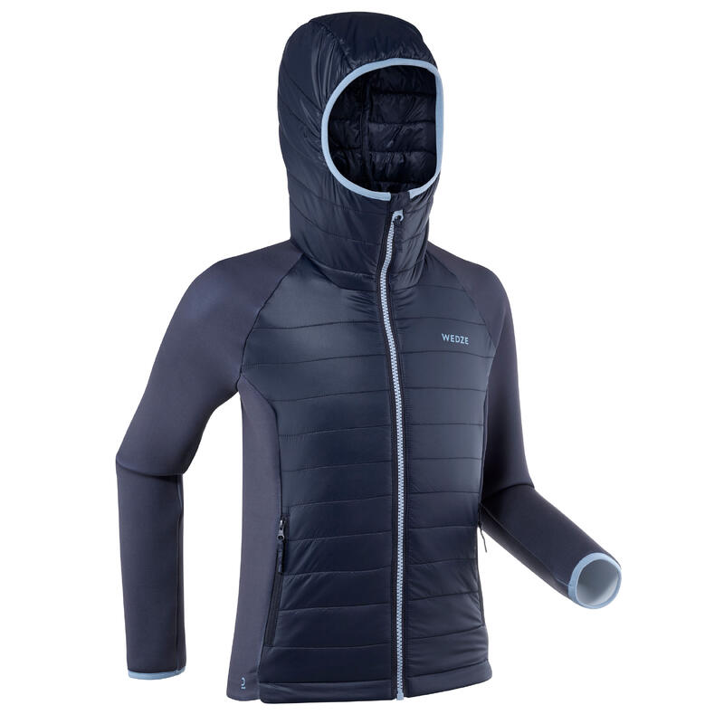 Uitstekend waterdichte 3-in-1 ski-jas voor jongens FR900 marineblauw