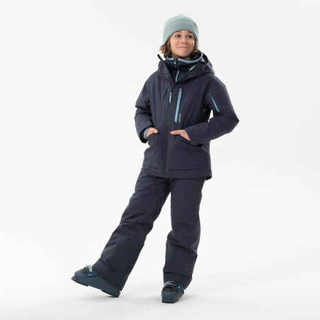 BOY’S 3-IN-1 VERY WATERPROOF SKI JACKET - FR 900 JR - NAVY BLUE