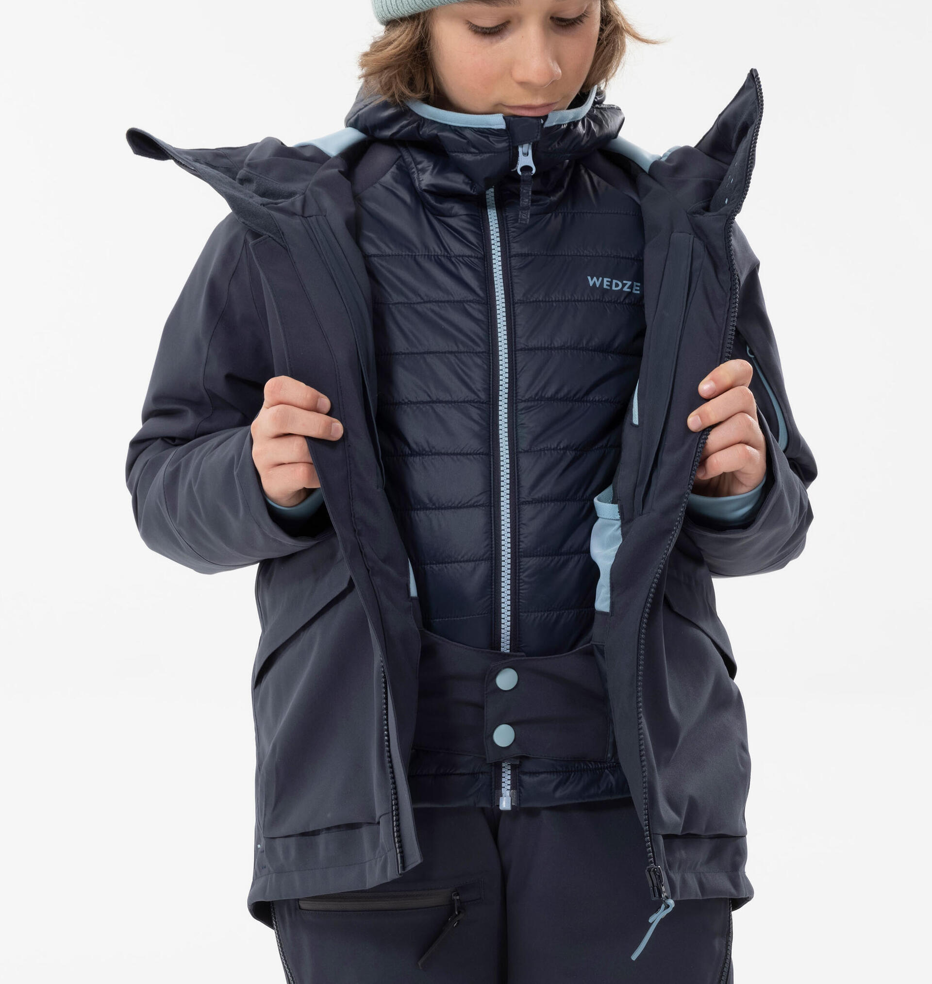 kids’ ski jacket snow skirt