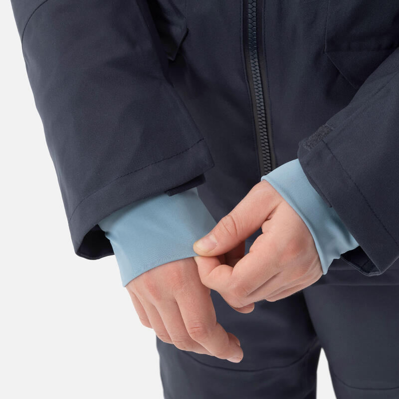 Geacă impermeabilă schi 3 în 1 FR900 Bleumarin Copii