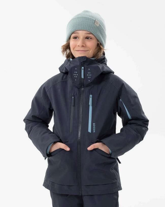 Giacca sci bambino FR900 3 in 1 blu