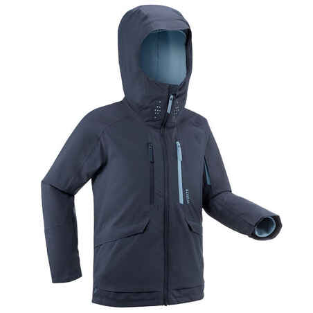 BOY’S 3-IN-1 VERY WATERPROOF SKI JACKET - FR 900 JR - NAVY BLUE