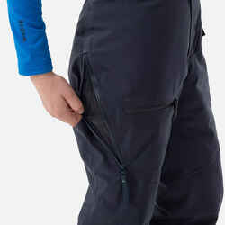 KIDS’ SKI TROUSERS WITH BACK PROTECTOR - FR900 - NAVY BLUE