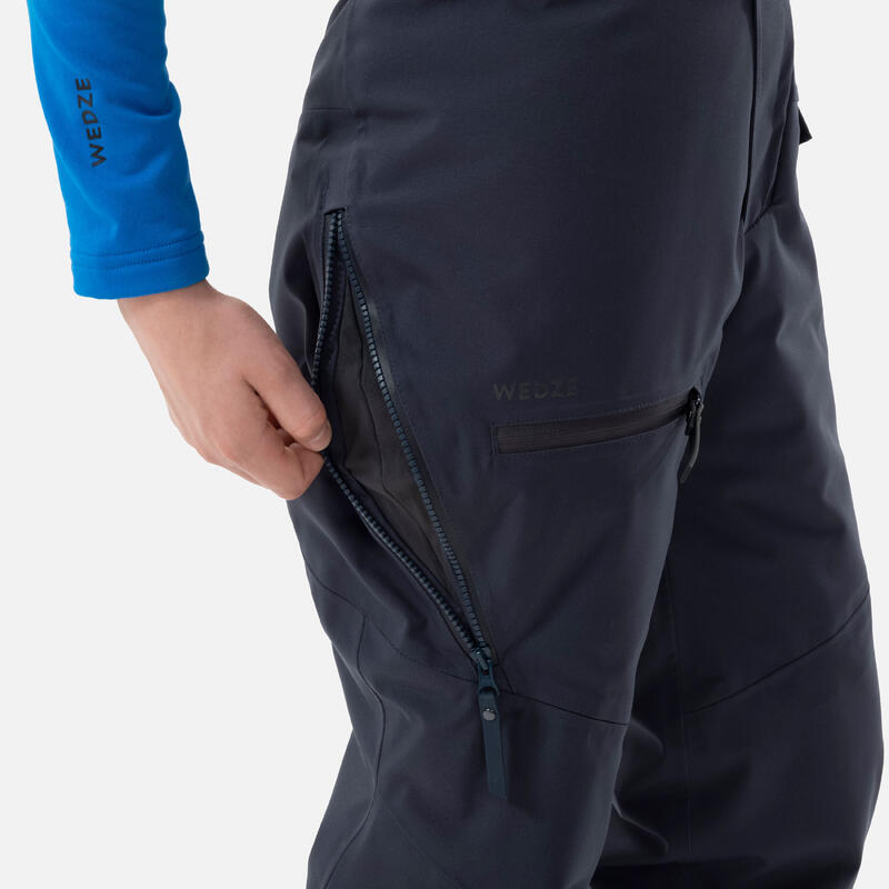 Skihose Kinder mit Rückenprotektor - FR900 marineblau 