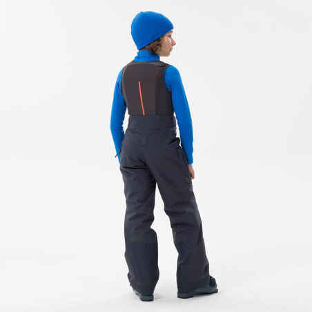 KIDS’ SKI TROUSERS WITH BACK PROTECTOR - FR900 - NAVY BLUE