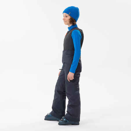 KIDS’ SKI TROUSERS WITH BACK PROTECTOR - FR900 - NAVY BLUE