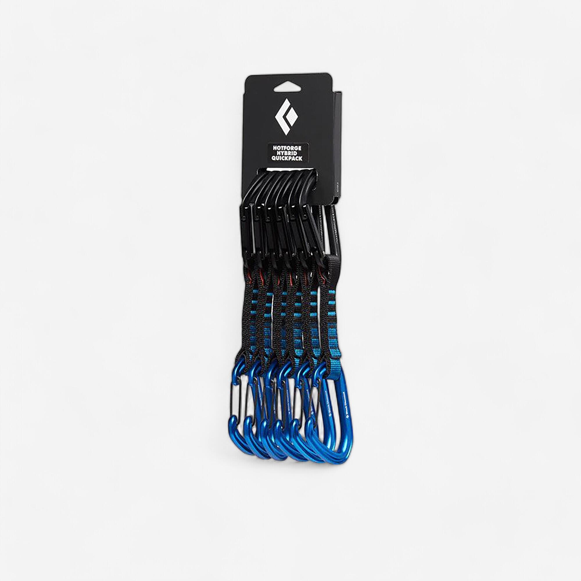 SET DI 6 BLOCCAGGI PER ARRAMPICATA E ALPINISMO - PACK HOTFORGE HYBRID BLUE 12 CM X6