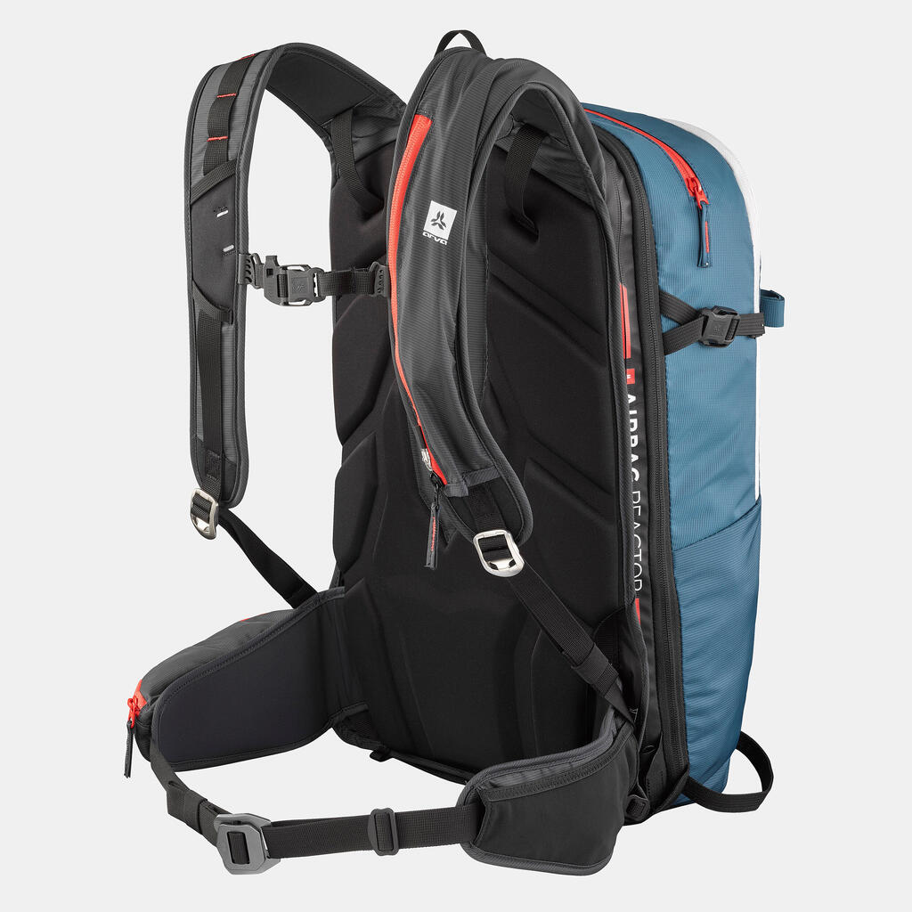 AIRBAG BACKPACK-ARVA TOUR 25 L ULTRA LIGHT-BLUE RED