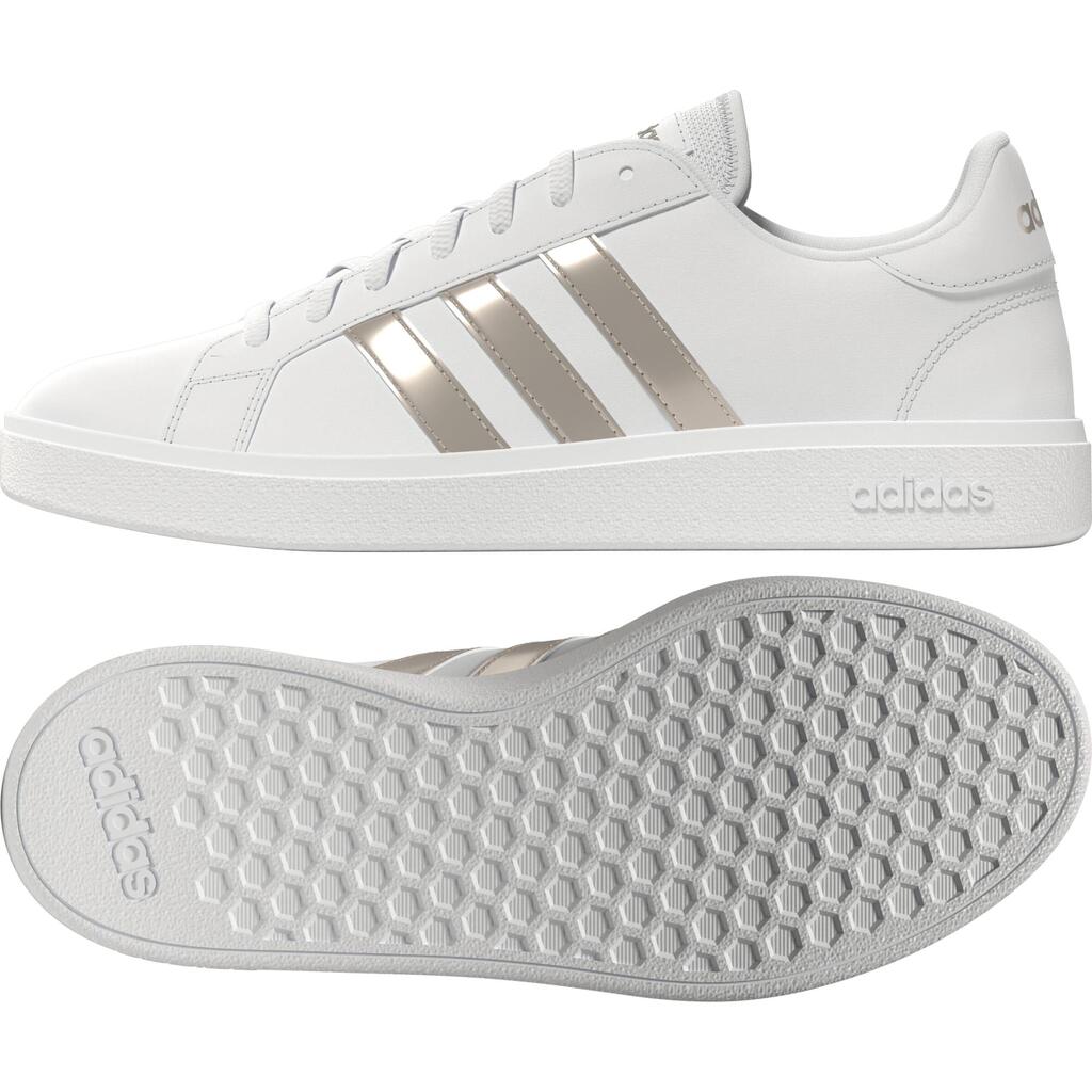 Damen Alltagsschuh - Adidas Court Base weiss/silber 