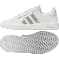 Women's Walking Trainers Court Base - White/Silver
