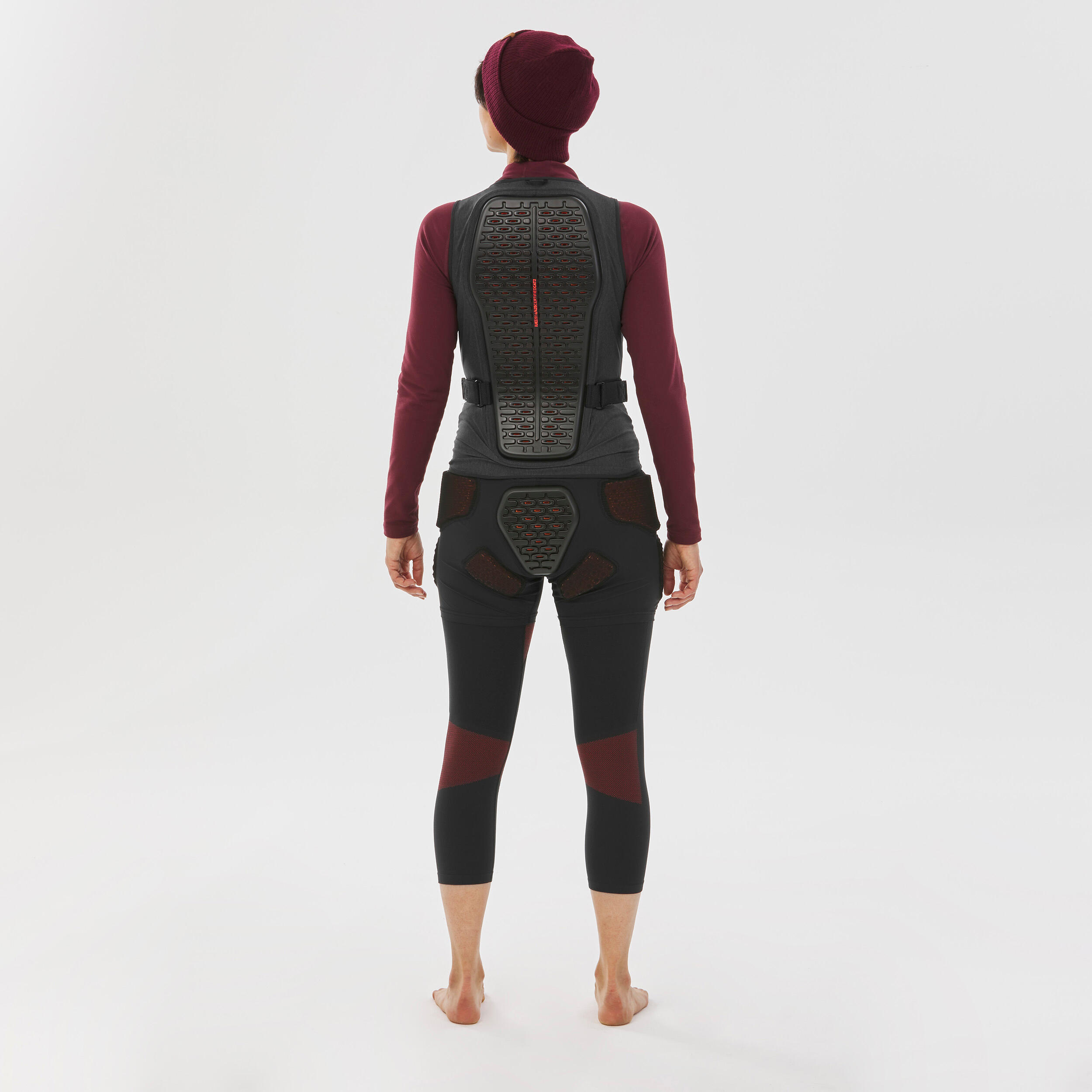 Gilet de protection dorsale vtt ski et snowboard femme dbck 500