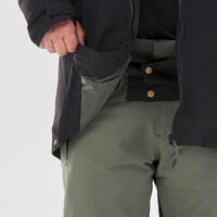 Crna muška jakna za snoubording SNB 500 kompatibilna sa Ziprotec