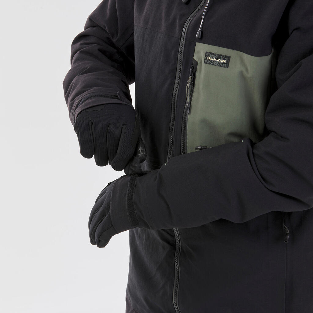 Men's snowboard jacket compatible with ZIPROTEC - SNB 500 - Purple