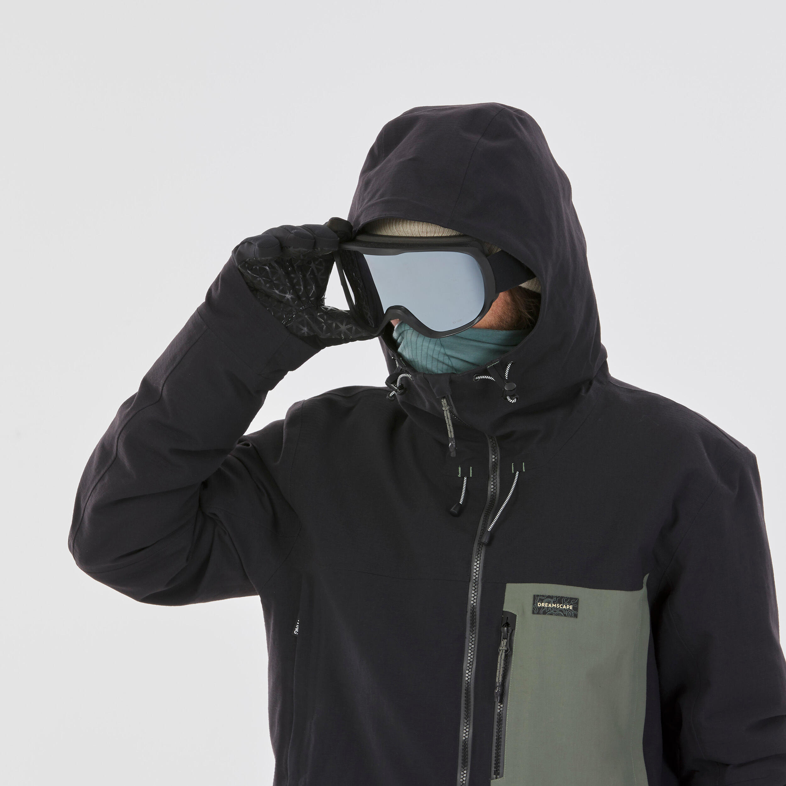 Uomo Giacca da snowboard ZIPROTEC SNB 500 compatibile - Nero